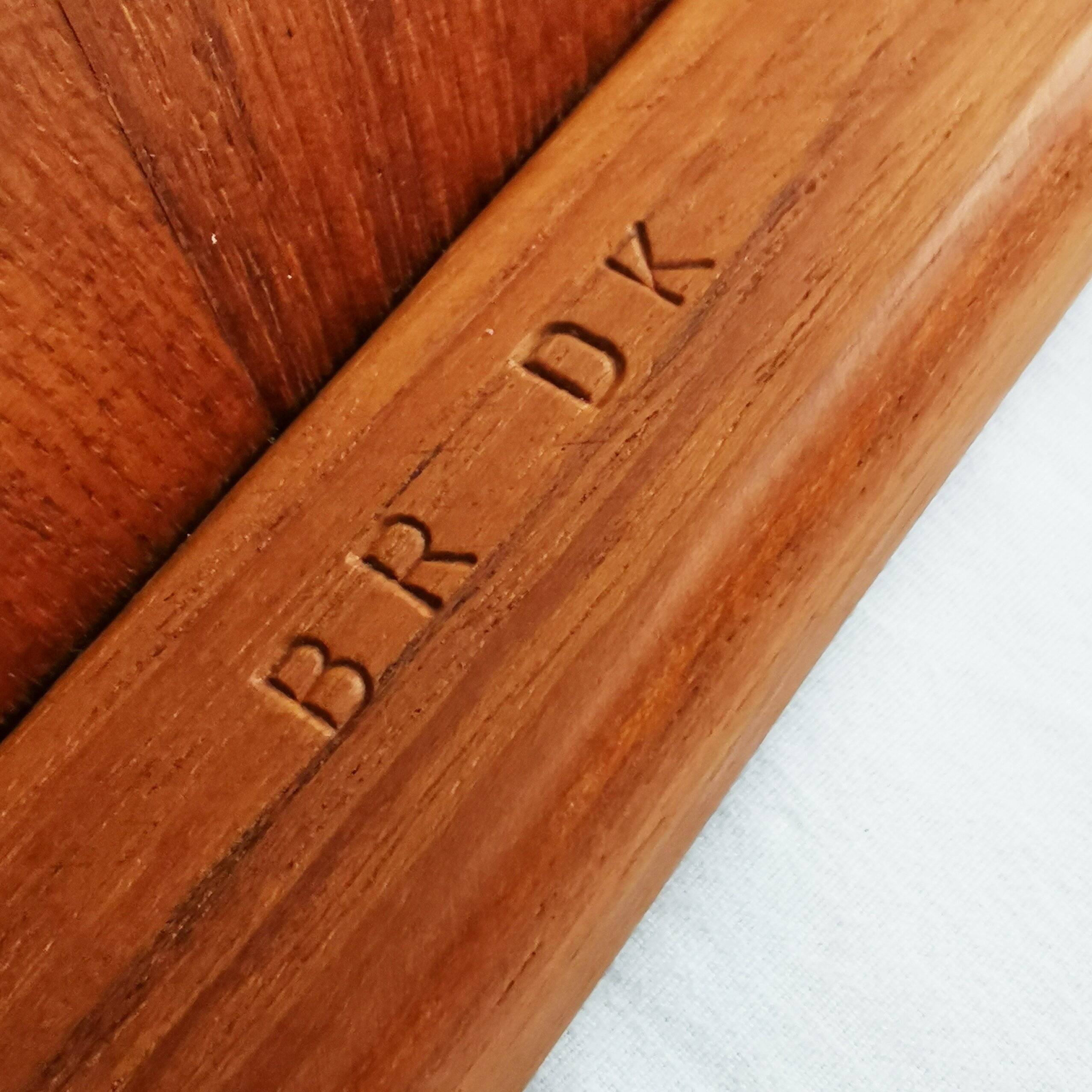 Side table, teak bar, Mid Century, BR Mobler, designed by Peter Brink, Denm
