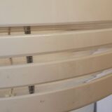 Vintage 1970s Mushroom Floor Lamp: Chrome & White Plastic, Retro Lighting