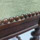 Old bench twisted wood stool