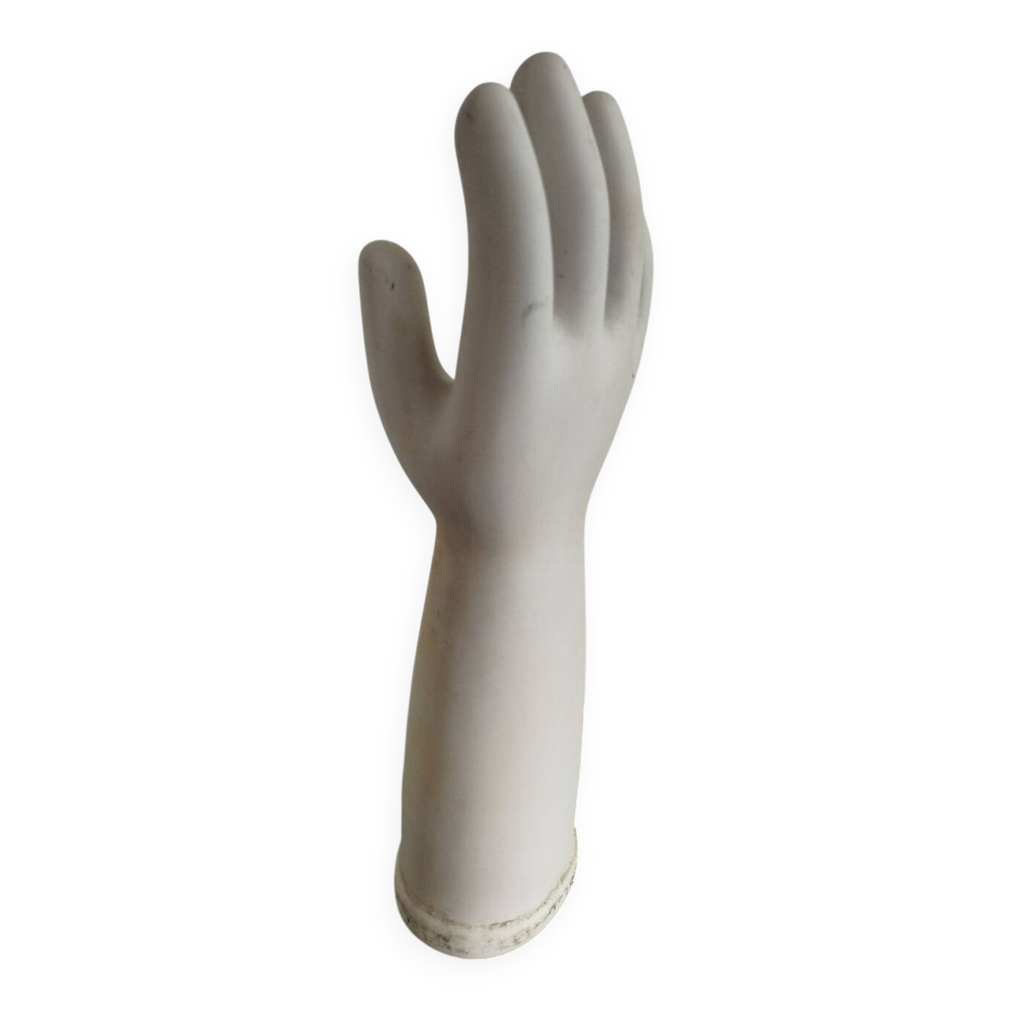 Vintage ceramic hand – industrial mold (dated 1967)
