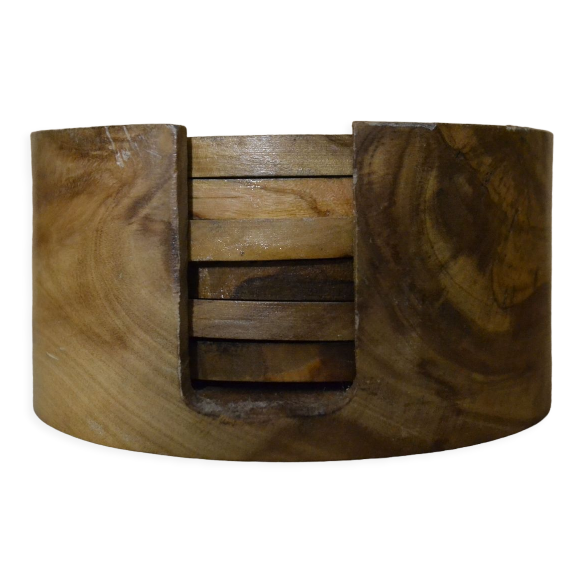 Ensemble dessous de verre en bois