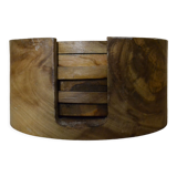 Ensemble dessous de verre en bois