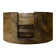 Ensemble dessous de verre en bois