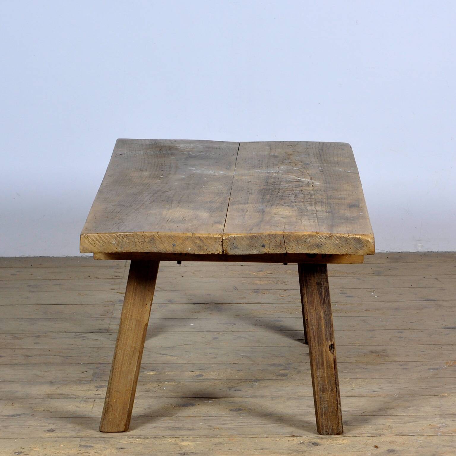 Table de boucher/table de ferme vintage en chêne, 1920s