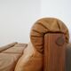 Leather and pine wood sofa by Erik Deforche for Hi Plan