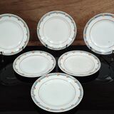 Set of 6 dessert plates St Amand Céranor Model Parame