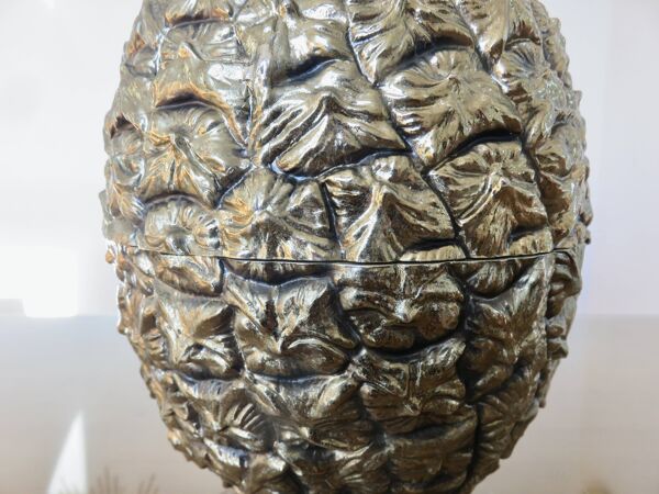 Ananas Michel Dartois, 1970, seau à glace, à glaçons, état exceptionnel