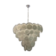 White Murano glass disc chandelier, 1970s