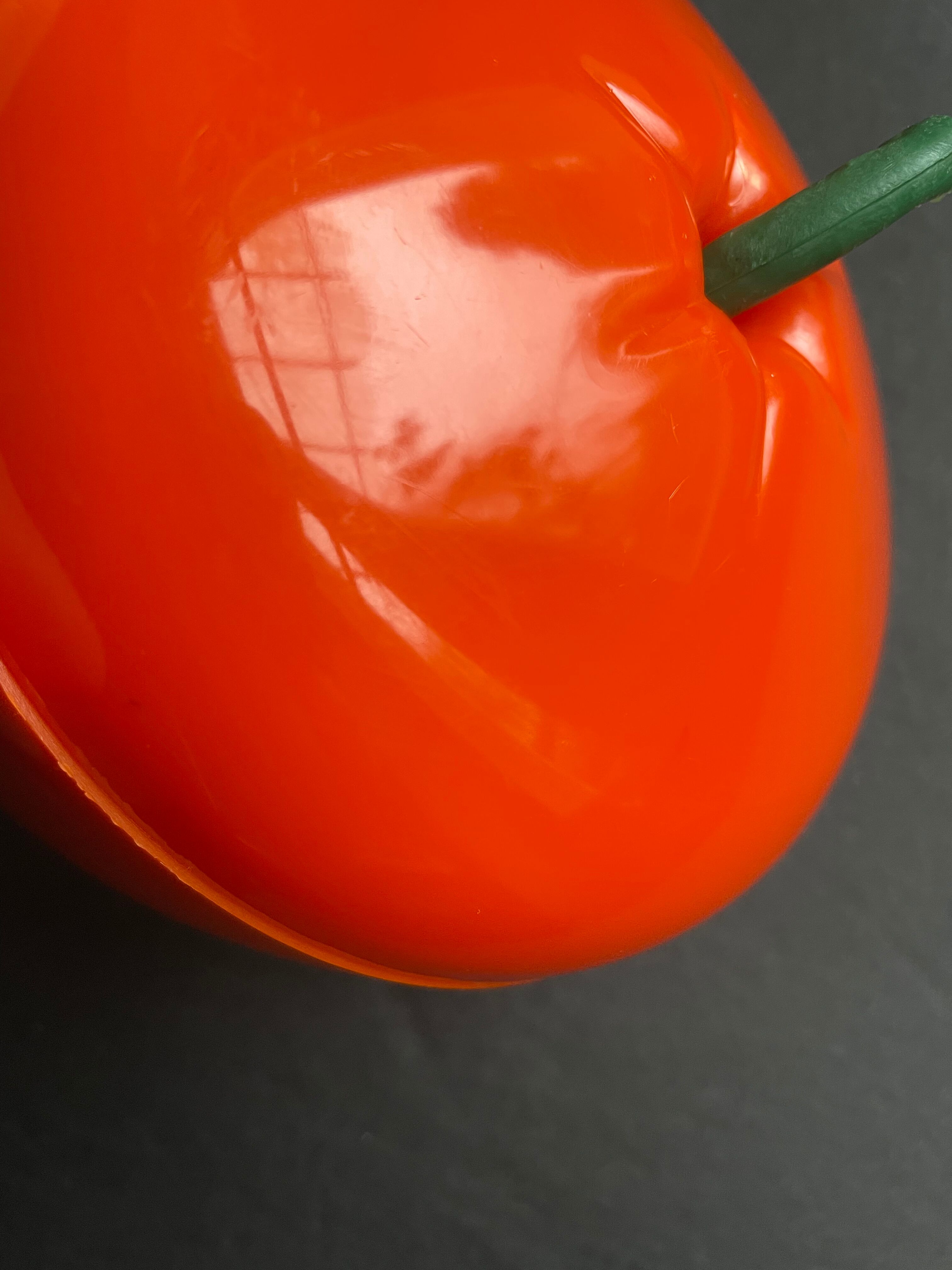 Orange apple ice bucket 1970