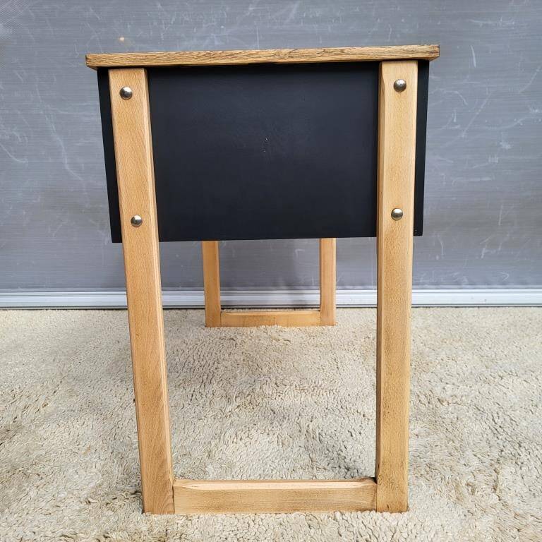 Scandinavian desk 1960s black pangaré