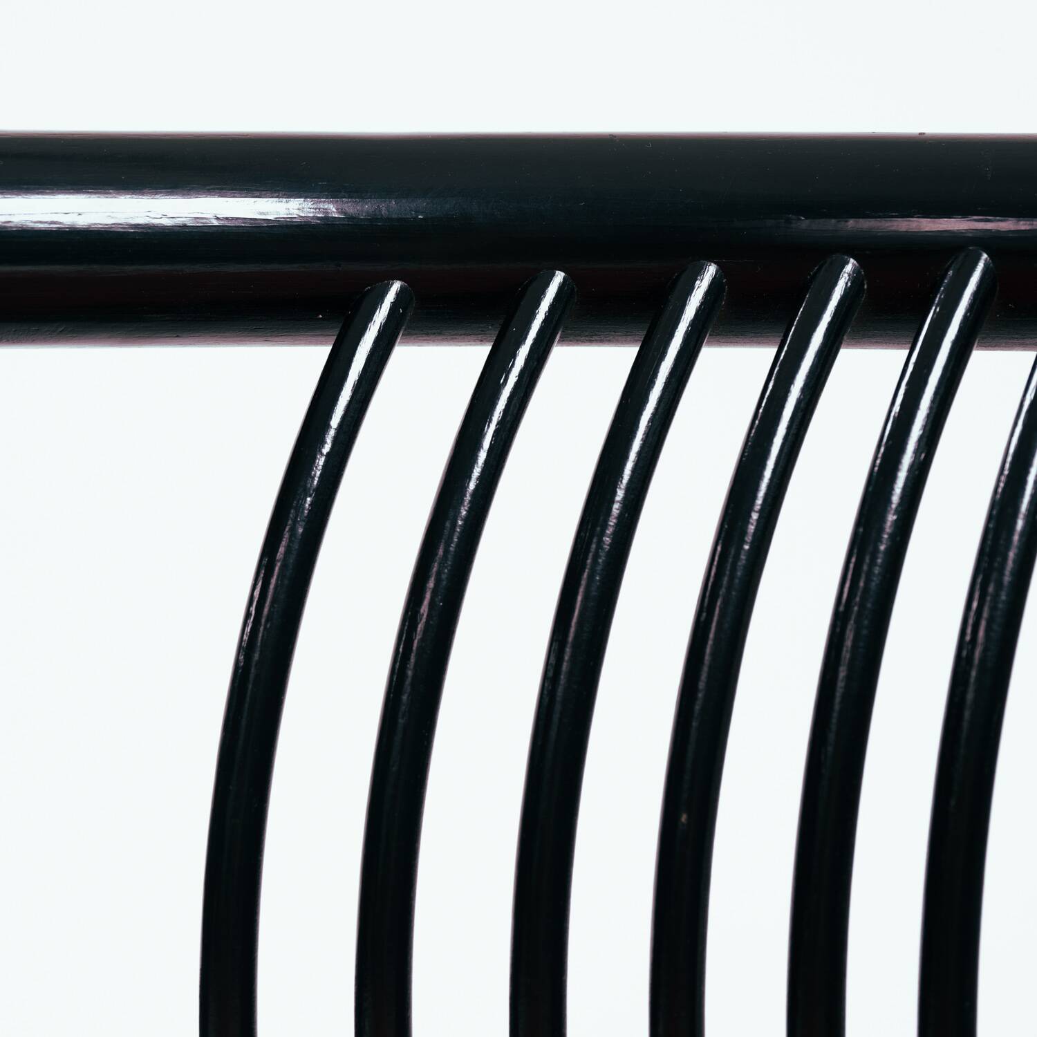 Lübke bentwood vis-a-vis chair in Japanese style by Herbert Ohl  1980s