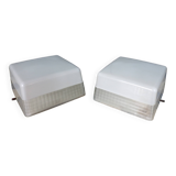 Pair of Holophane Prismopal wall lights