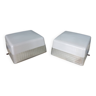 Paire d'appliques Holophane Prismopal