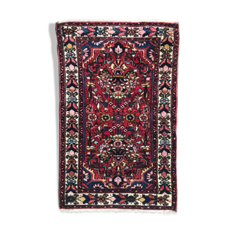 Vintage handmade persian hamadan rug