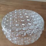 Glass ceiling light globe with relief decoration