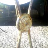 1900 garden table and its slate slab