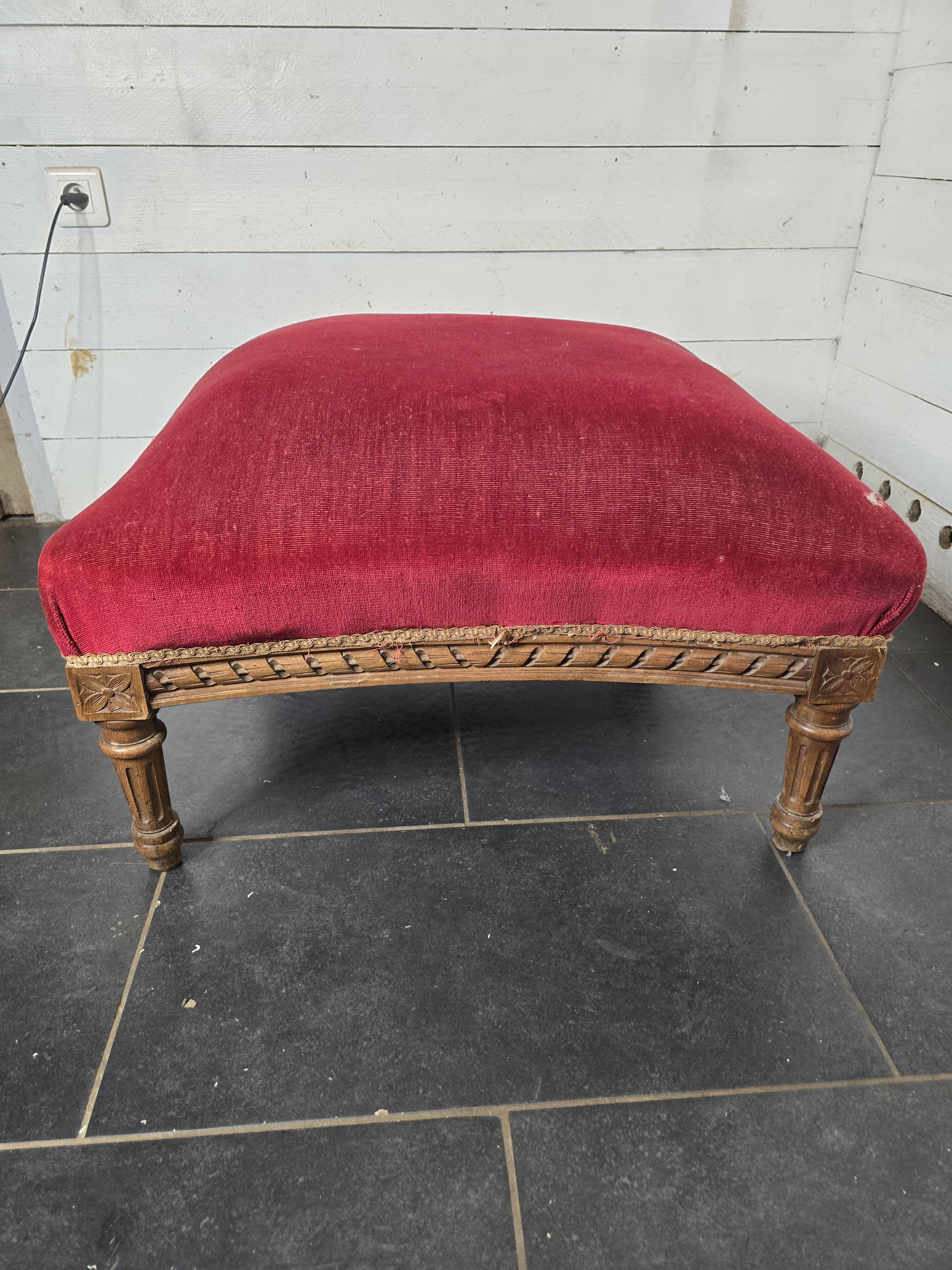 Old Louis XVI style footrest