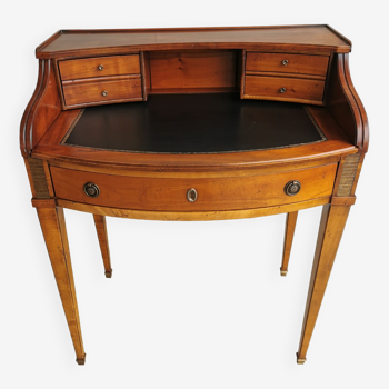 Secretaire directoire xxe merisier 3 tiroirs b