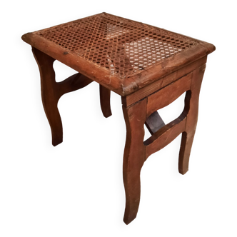 Tabouret pliant canné