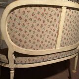 4 fauteuils médaillon style Louis XVI