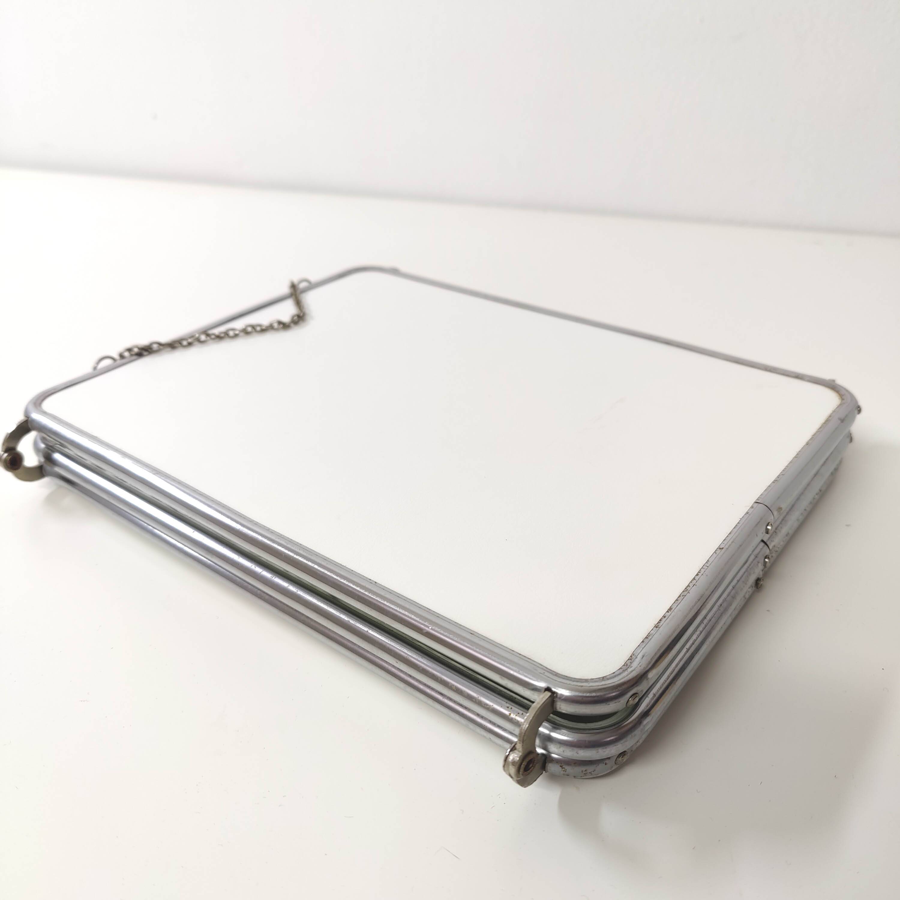 Triptych barber mirror 70x28cm