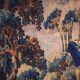 Flemish Verdure Tapestry in wool and silk. Late 17th Century.