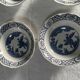 Set of 4 large Old Chelsea antique Mason's bowls