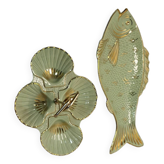 Vintage fish service