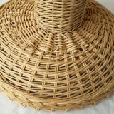 Wicker bowl on foot
