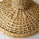 Wicker bowl on foot