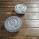 Round glass ceiling lights - $25