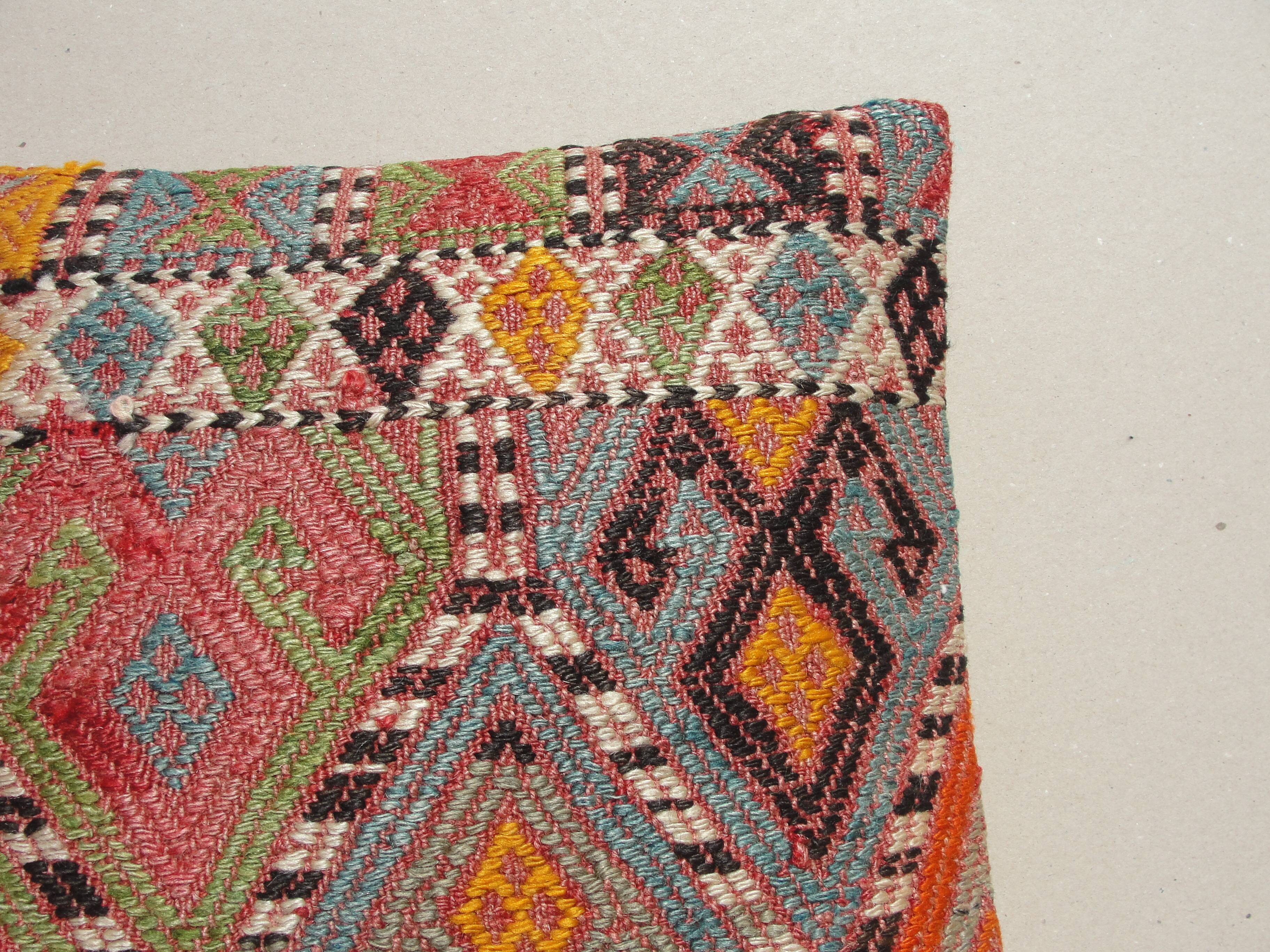 Handmade decorative kilim rug pillow cover cushion case kissen