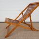 60s slatted sunbed lounger in 60s slats
