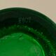 6 green whiskey glasses, bubbles and Biot soufflés