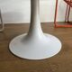 White tulip foot coffee table made in France by grofillex circa 1960