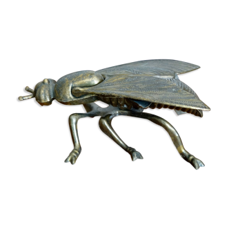 Vintage brass fly ashtray 1970