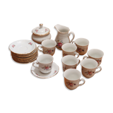 Fine Bohemian porcelain coffee service