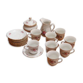 Fine Bohemian porcelain coffee service