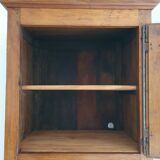 Standing man, solid oak wardrobe