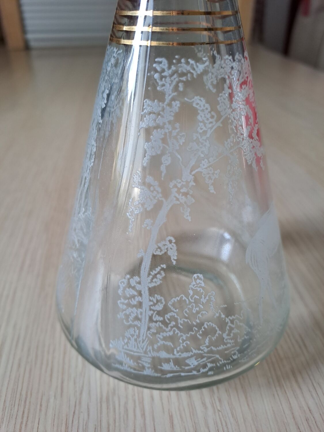 Vintage glass carafe