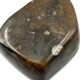 Luxury fossil brown marble ashtray bowl, France 1970s