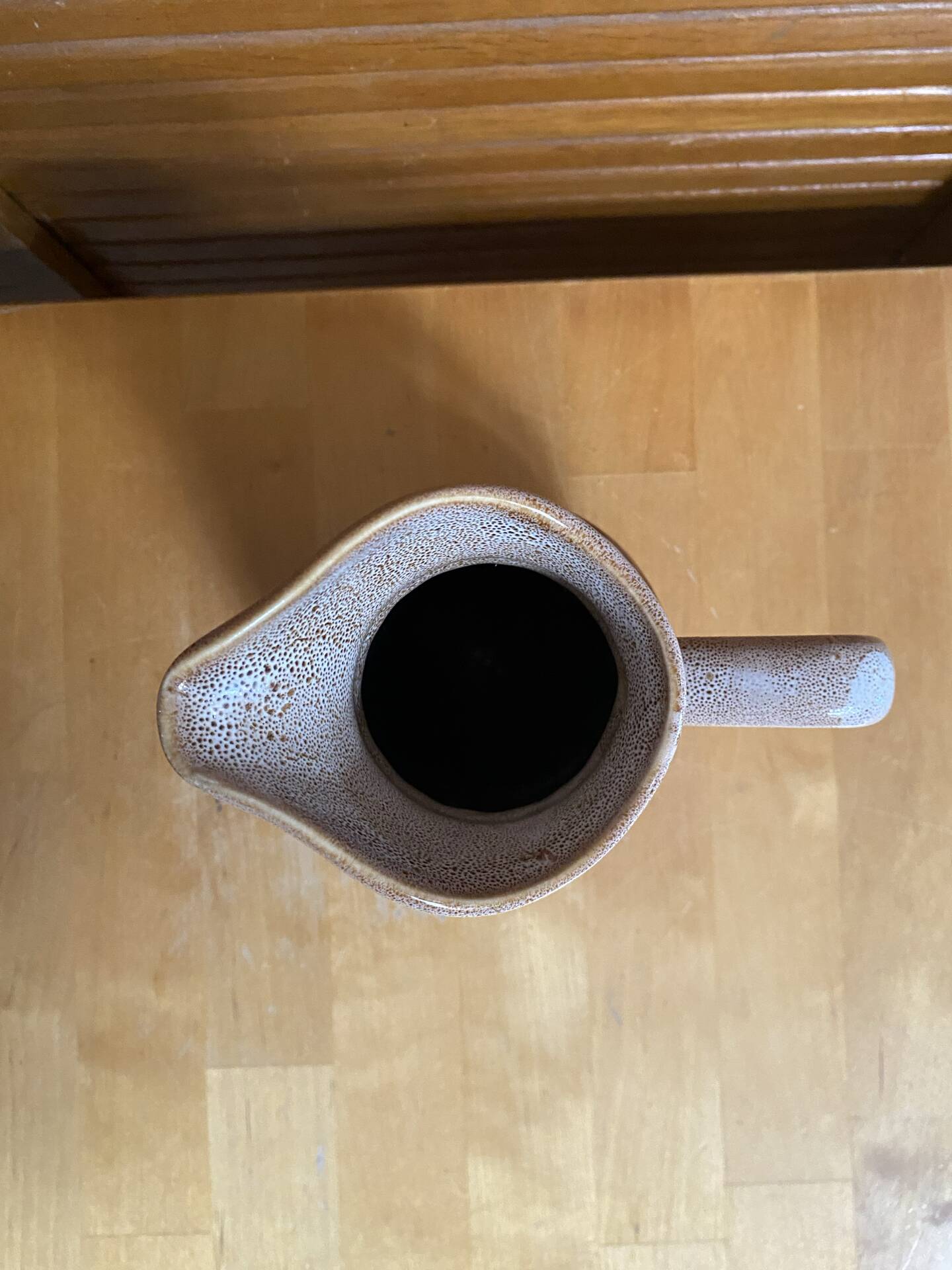 Vintage revol barrel-shaped flamed ceramic jug 3/4 litre