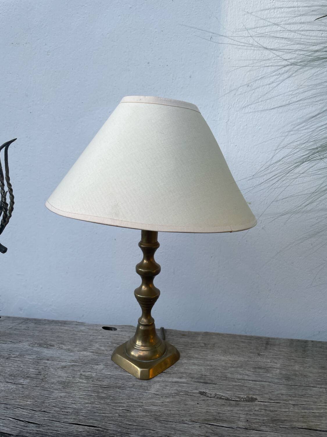 Antique gilt bronze lamp