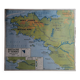 Carte scolaire vintage mdi france bretagne, vendée, pays de la loire.