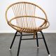 Vintage 1960s rattan Dutch design chair