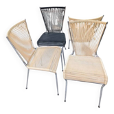 Set of 4 Scoubidou chairs