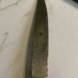 Leg cutlery set. Silver handles.