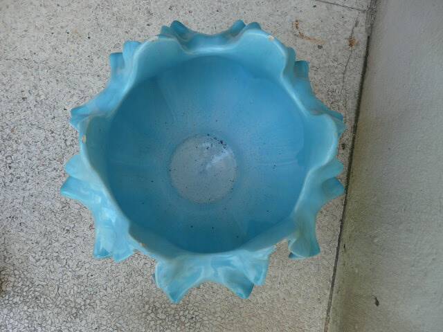 Ceramic cachepot vase by delfin massier circa 1890