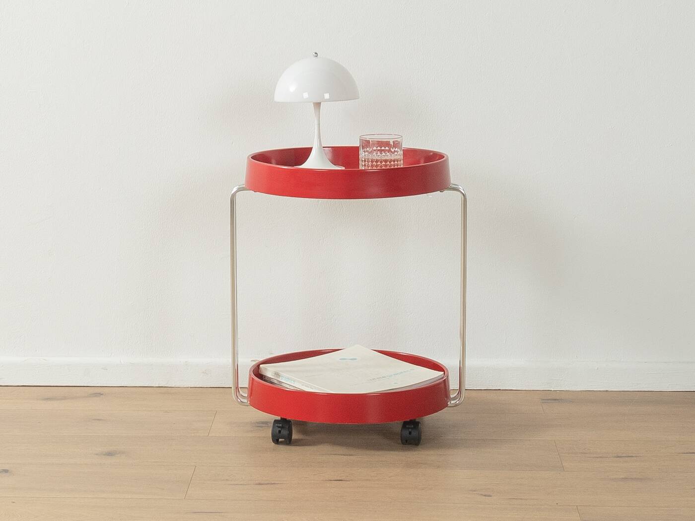 Space Age serving trolley from the 1970s, vintage