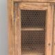Armoire lingère vaisselier bois grillagée